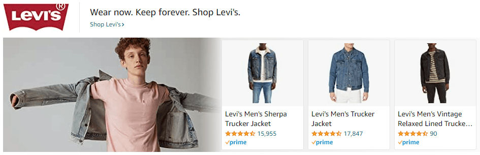 Levi's: Ad - Sponsored Brand