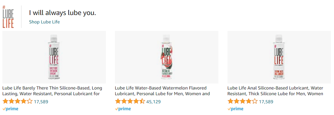 LubeLife: Ad - Sponsored Brand