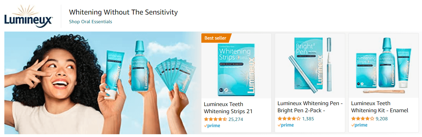 Lumineux: Ad - Sponsored Brand
