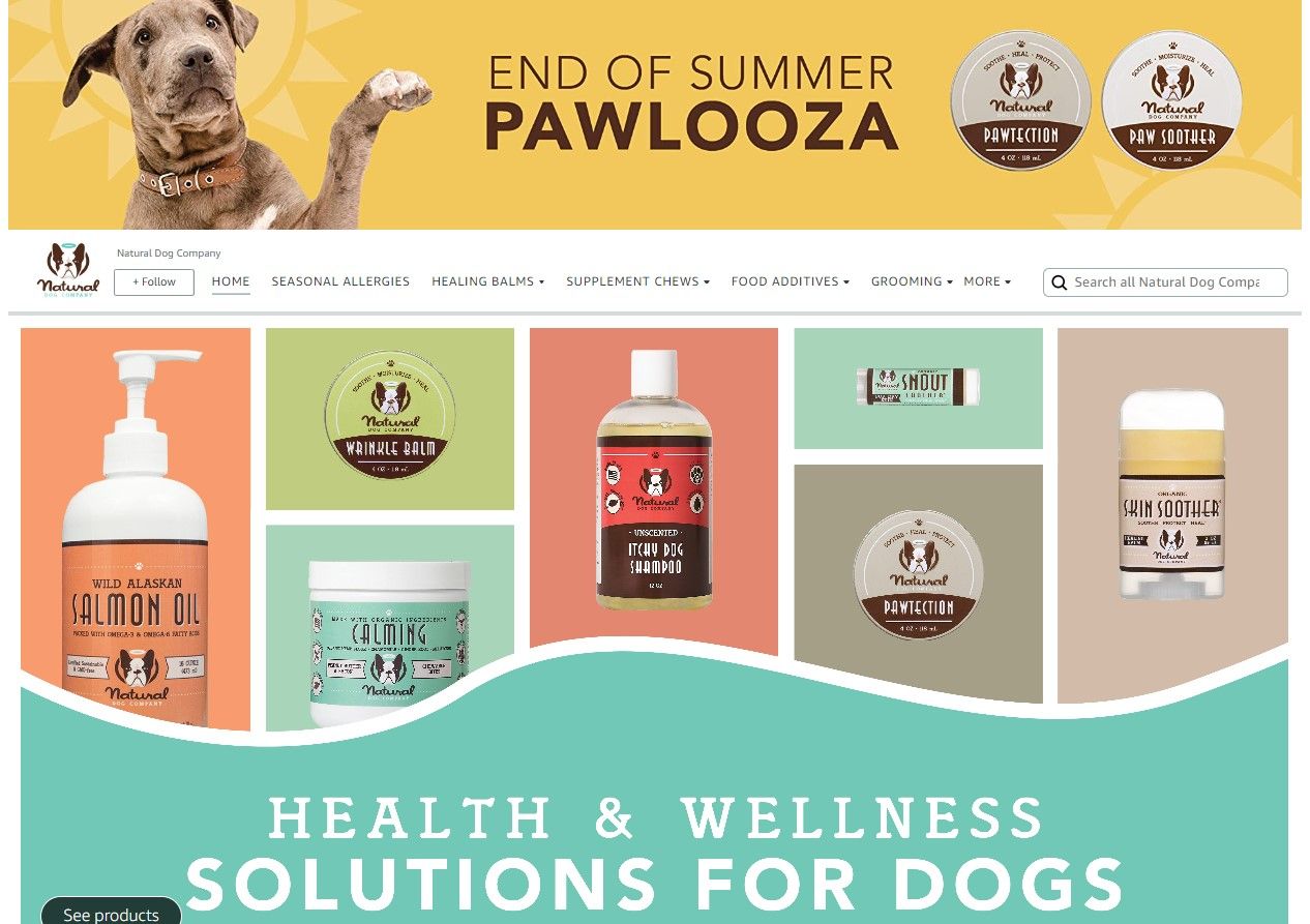 NATURAL DOG COMPANY STORE PET 1: Storefront