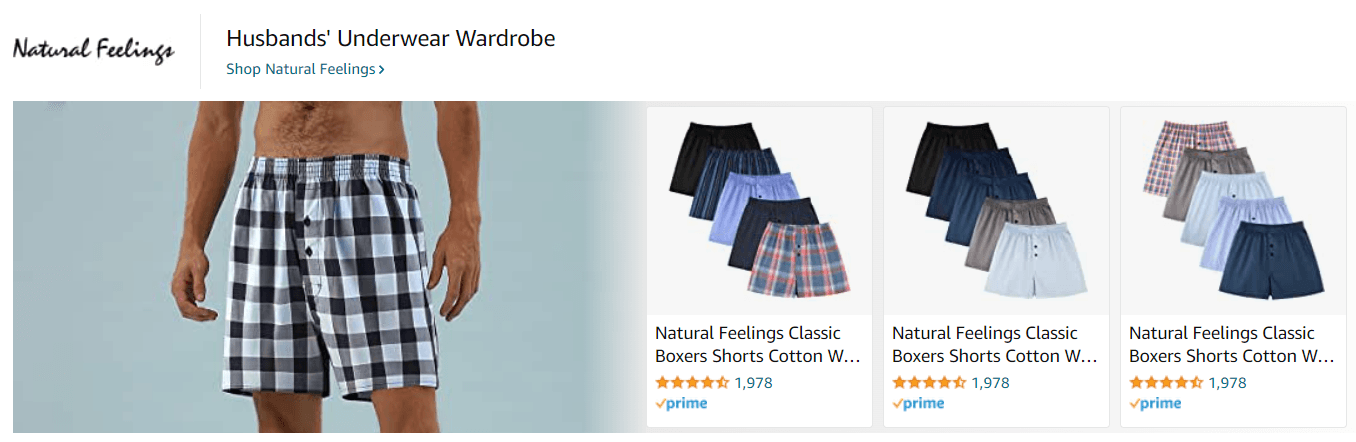 NaturalFeelings: Ad - Sponsored Brand