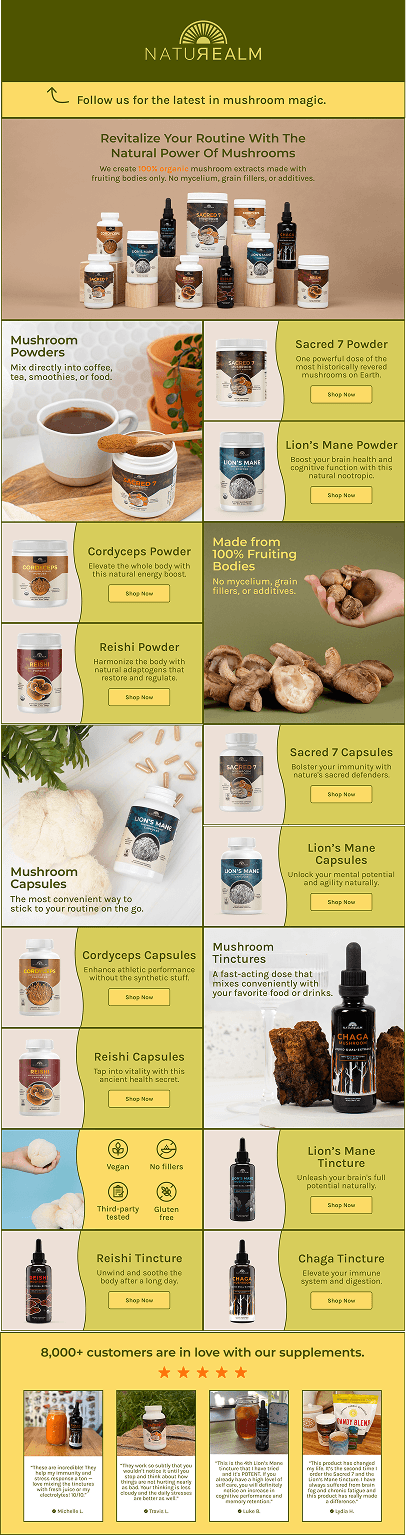 Naturealm Storefront Page -1: Amazon listing image