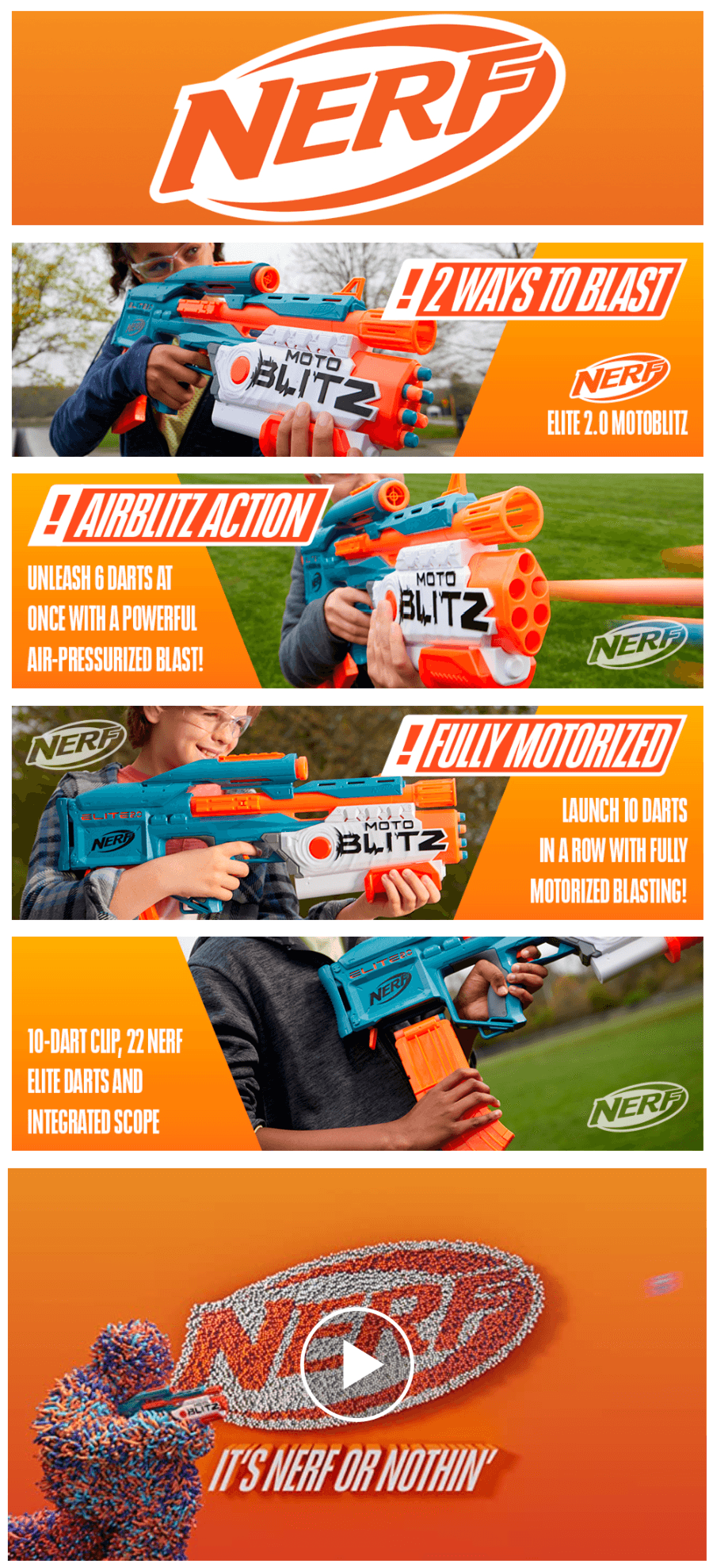 Nerf Toys Games AA 2: A+