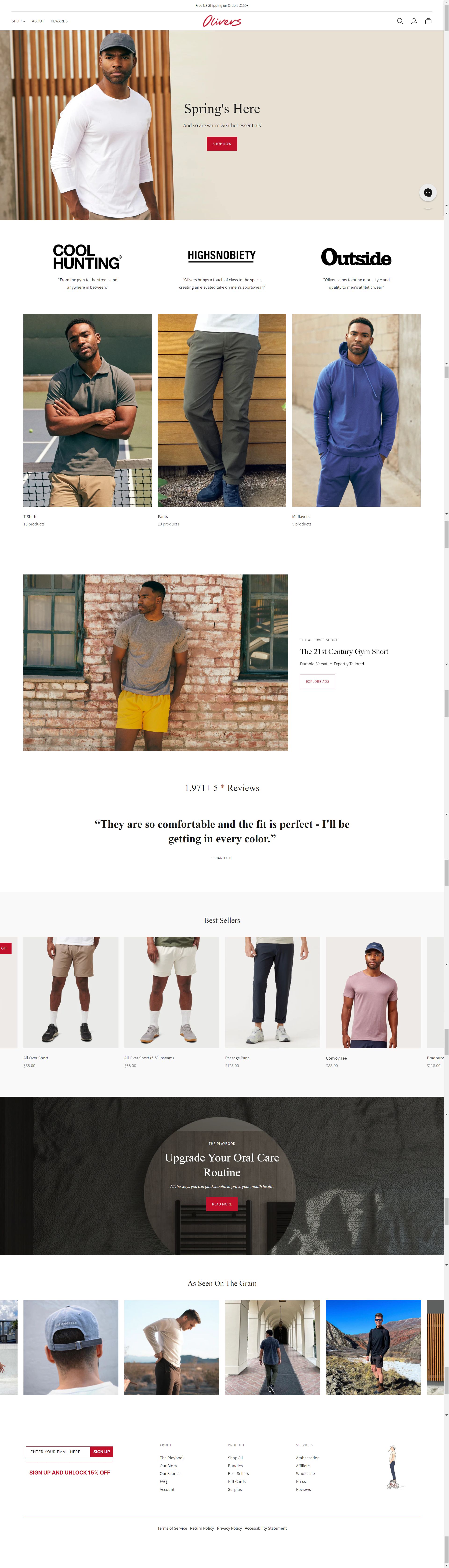 Olivers Apparel: Amazon listing image