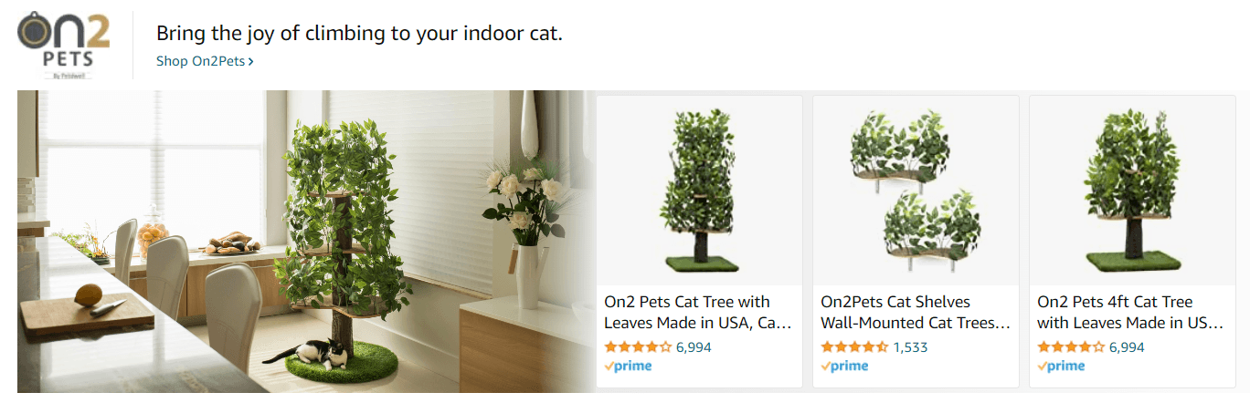 On2Pets: Ad - Sponsored Brand
