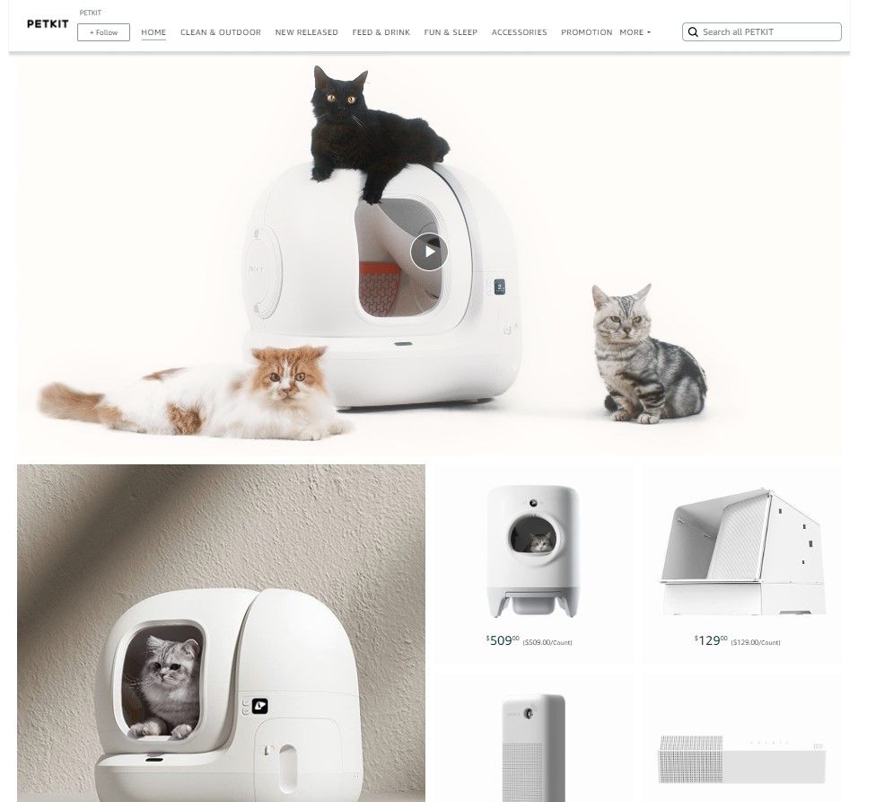 PETKIT STORE PET 1: Storefront