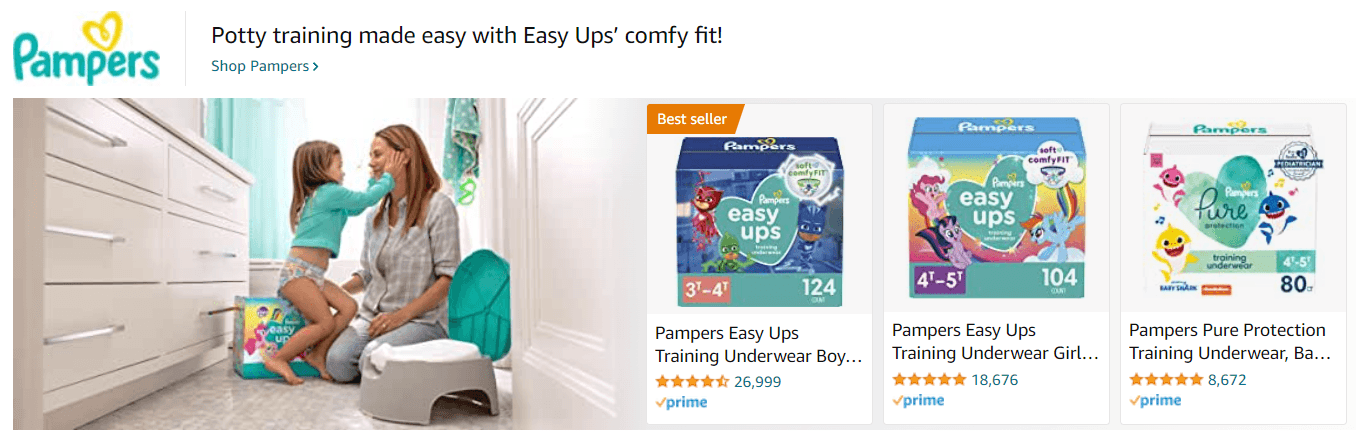Pampers: Ad - Sponsored Brand