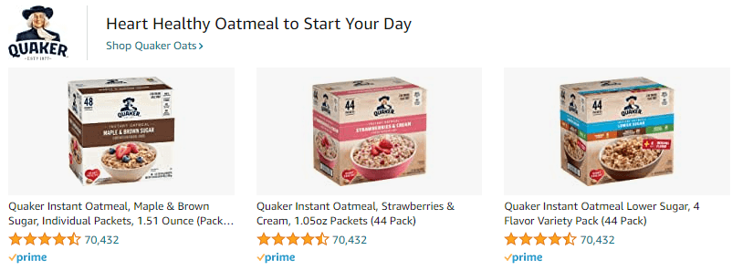 Quaker: Ad - Sponsored Brand