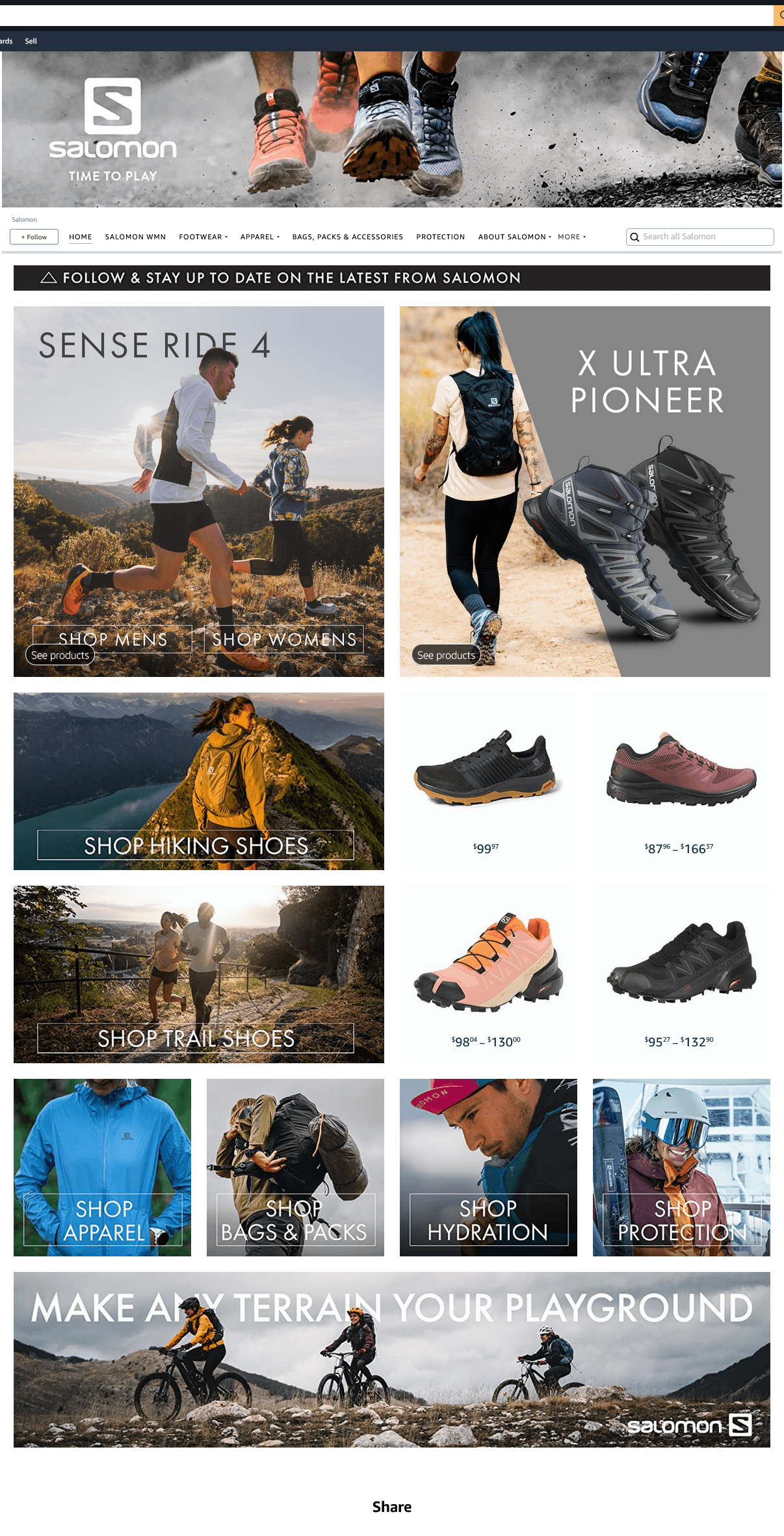 Salomon Outdoors STORE 1: Storefront
