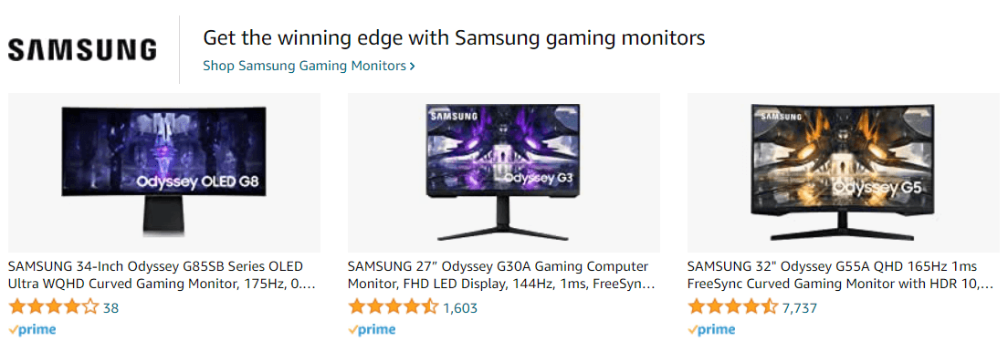 Samsung1: Ad - Sponsored Brand