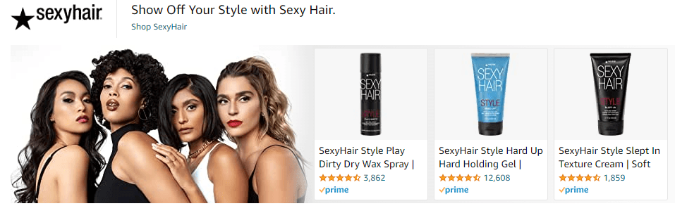 SexyHair: Ad - Sponsored Brand
