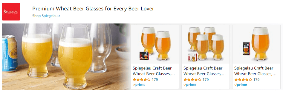 Spiegalau: Ad - Sponsored Brand