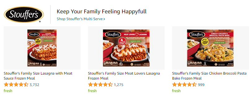 Stouffer s: Ad - Sponsored Brand