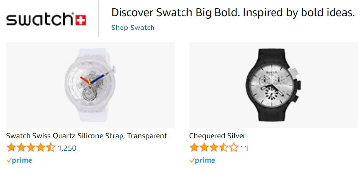 Swatch: Ad - Sponsored Brand