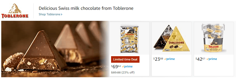 Toblerone: Ad - Sponsored Brand