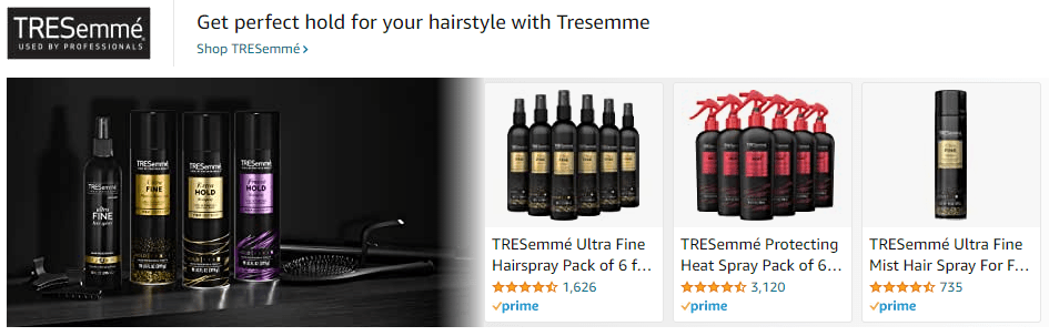 Tresemme: Ad - Sponsored Brand