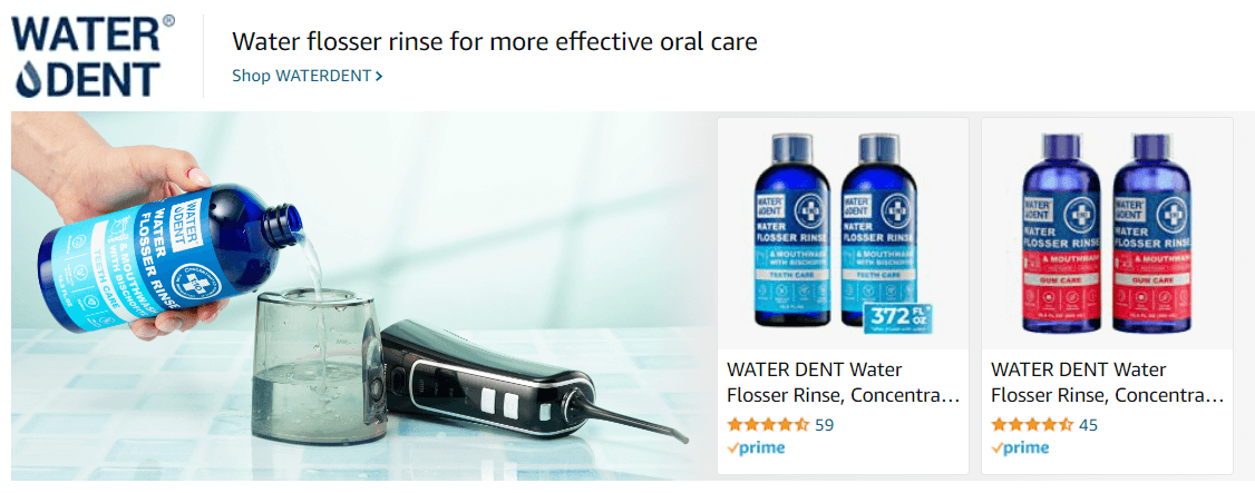 Waterdent: Ad - Sponsored Brand
