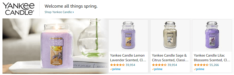 YankeeCandle: Ad - Sponsored Brand