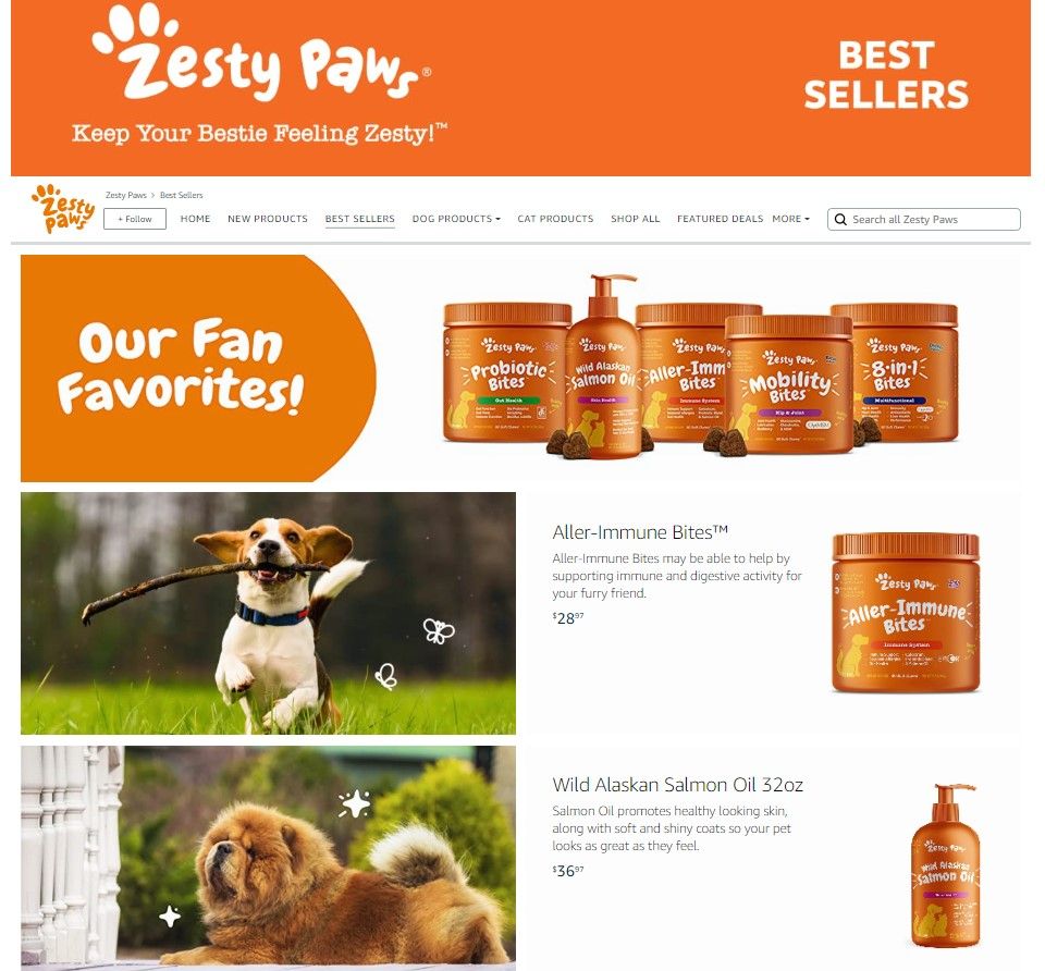 Zesty Paws STORE PET 1: Storefront
