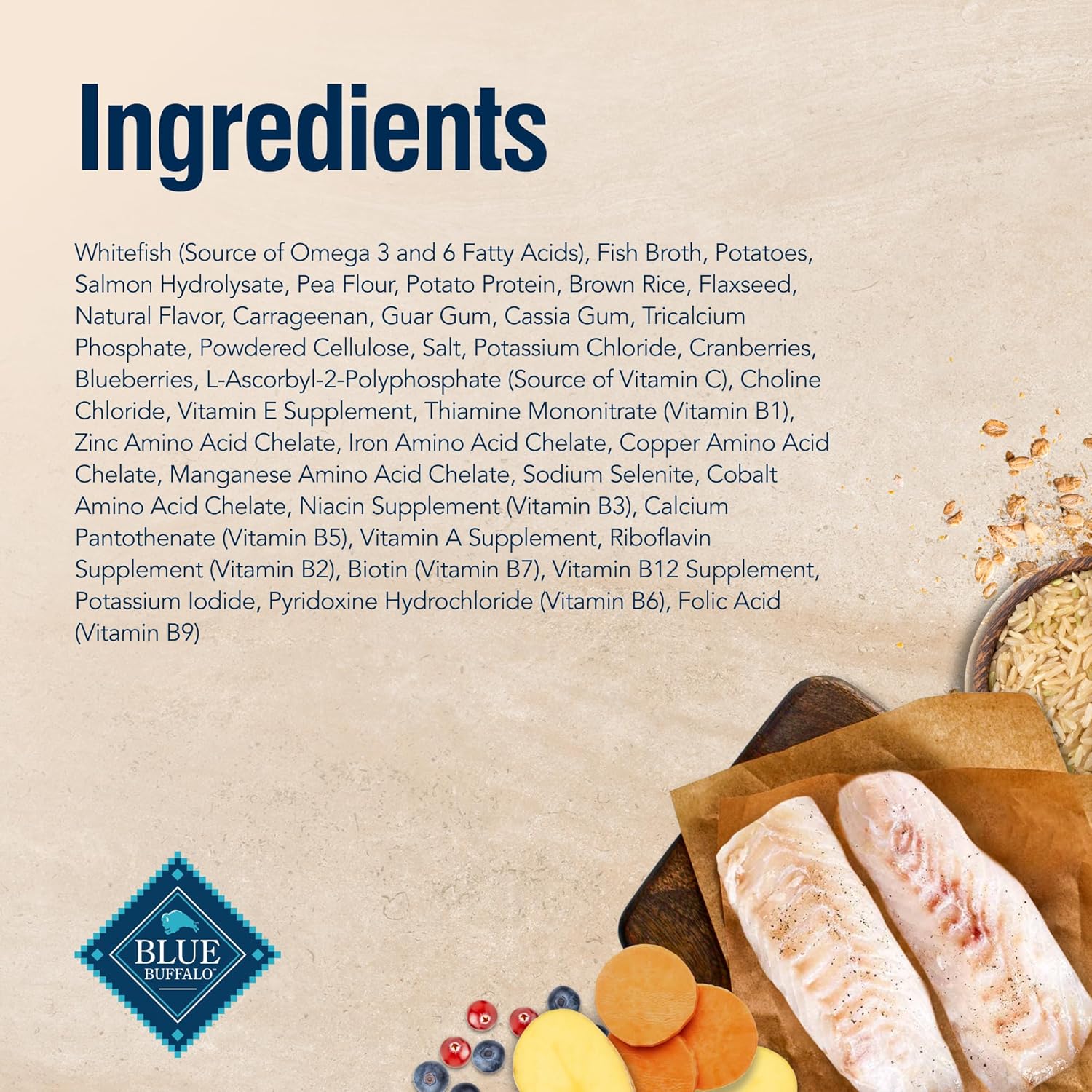 Blue Buffalo True Solutions Skin & Coat Care Adult Wet Dog Food: Infographics