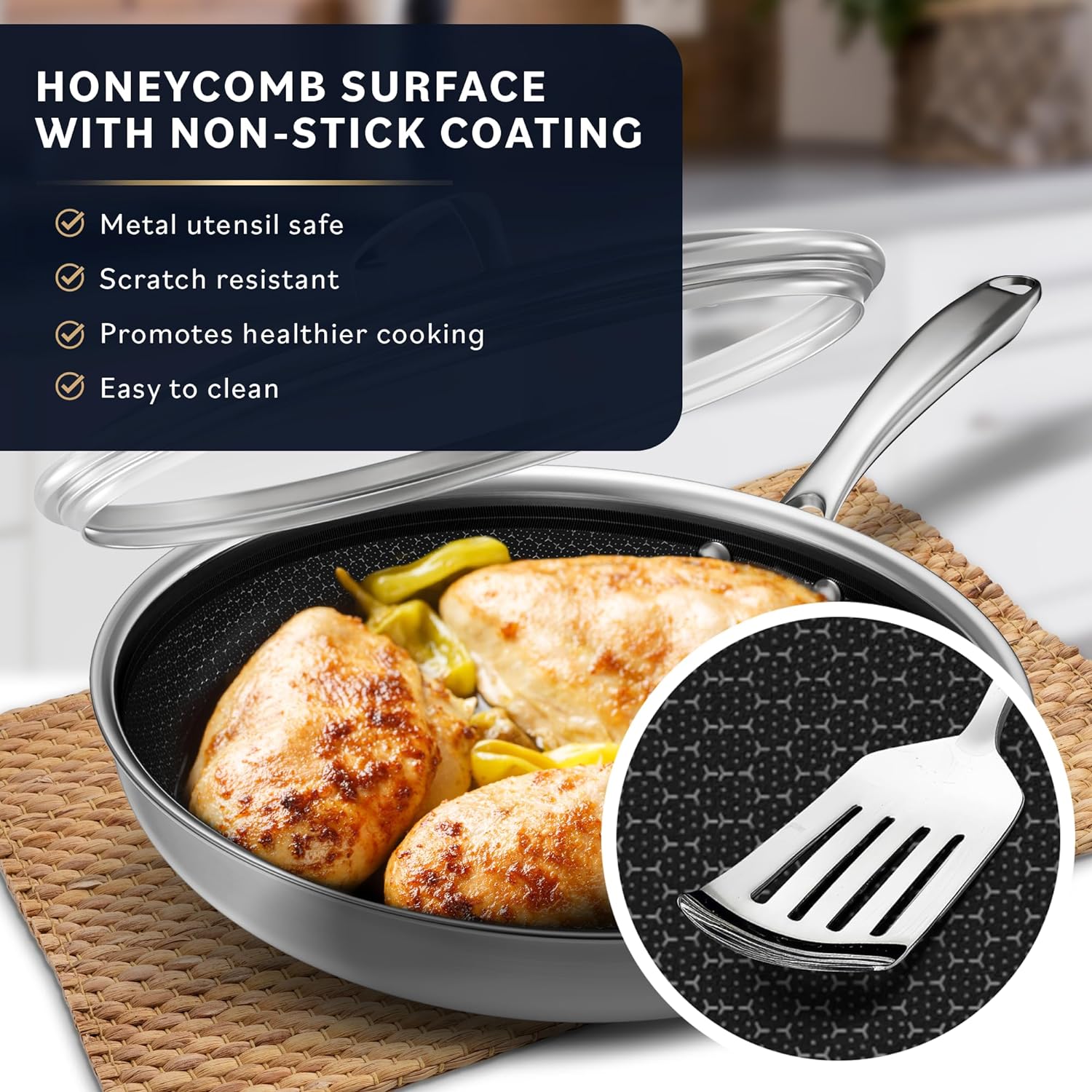 Amazon.com: LuxeClad Non Stick Frying Pans: Infographics