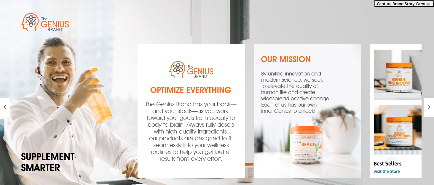 Amazon.com: Genius Lions Mane Supplement Capsules: Brand Stories