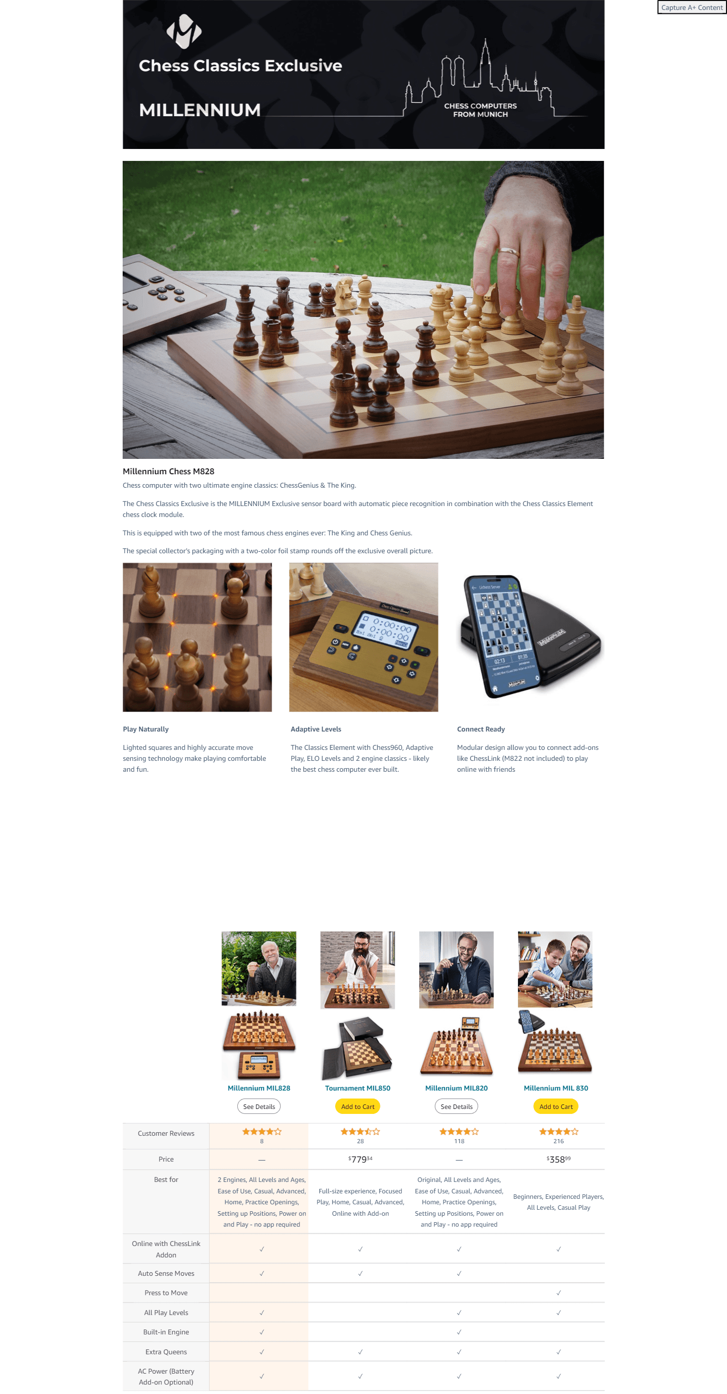 Amazon.com: Electronic Chess Board Computer: A+ Premium