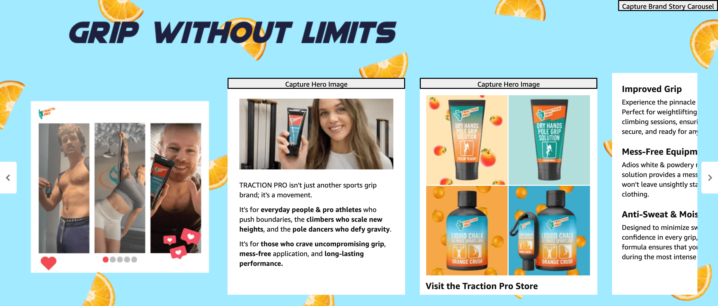 Amazon.com : TRACTION PRO Liquid Chalk Combo 50+250ml: Brand Stories