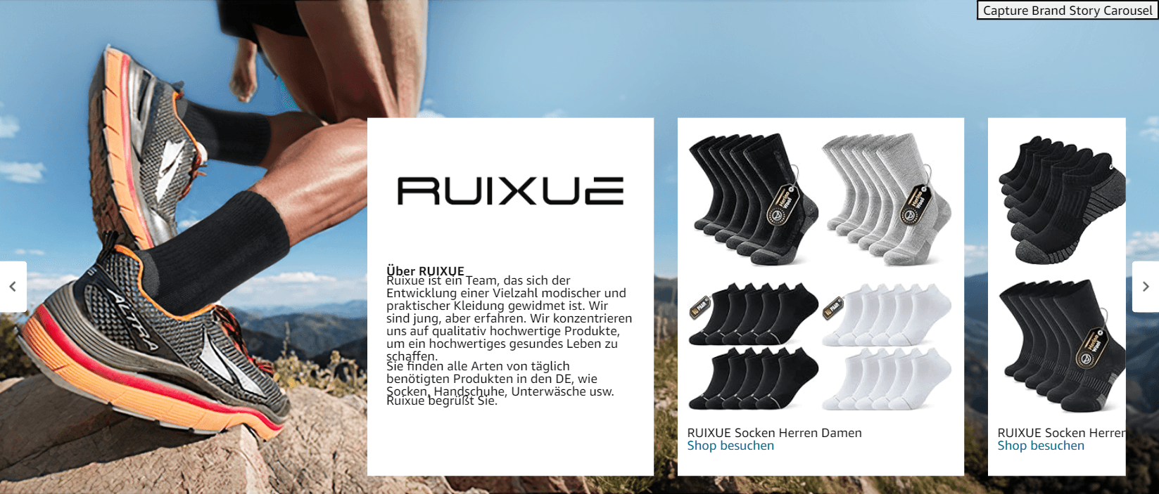 Ruixue Merino Wandersocken Herren & Damen: Brand Stories