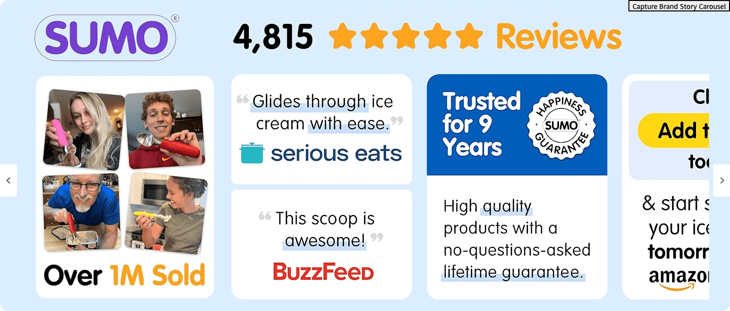 Amazon.com: SUMO Ice Cream Scoop: Brand Stories