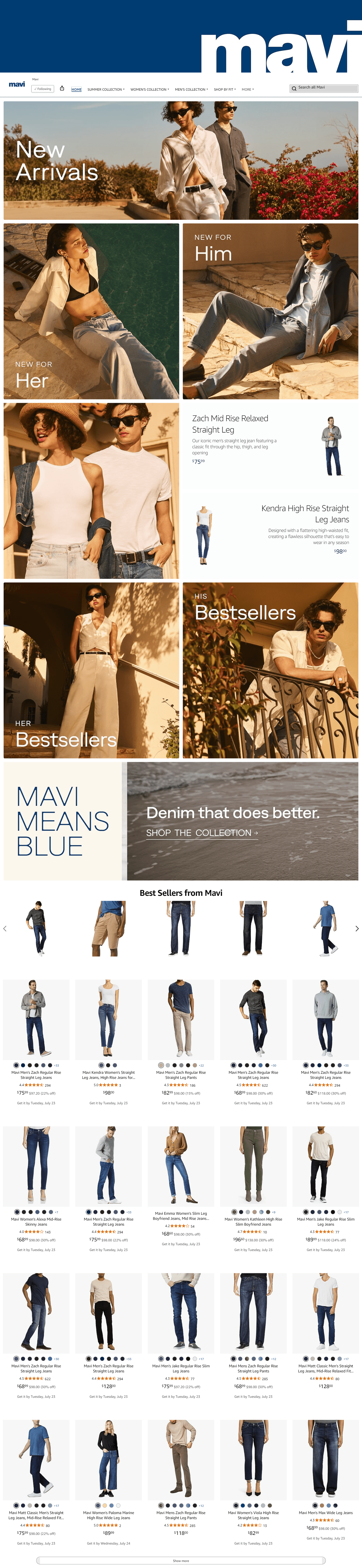 Storefront for Amazon.com: Mavi