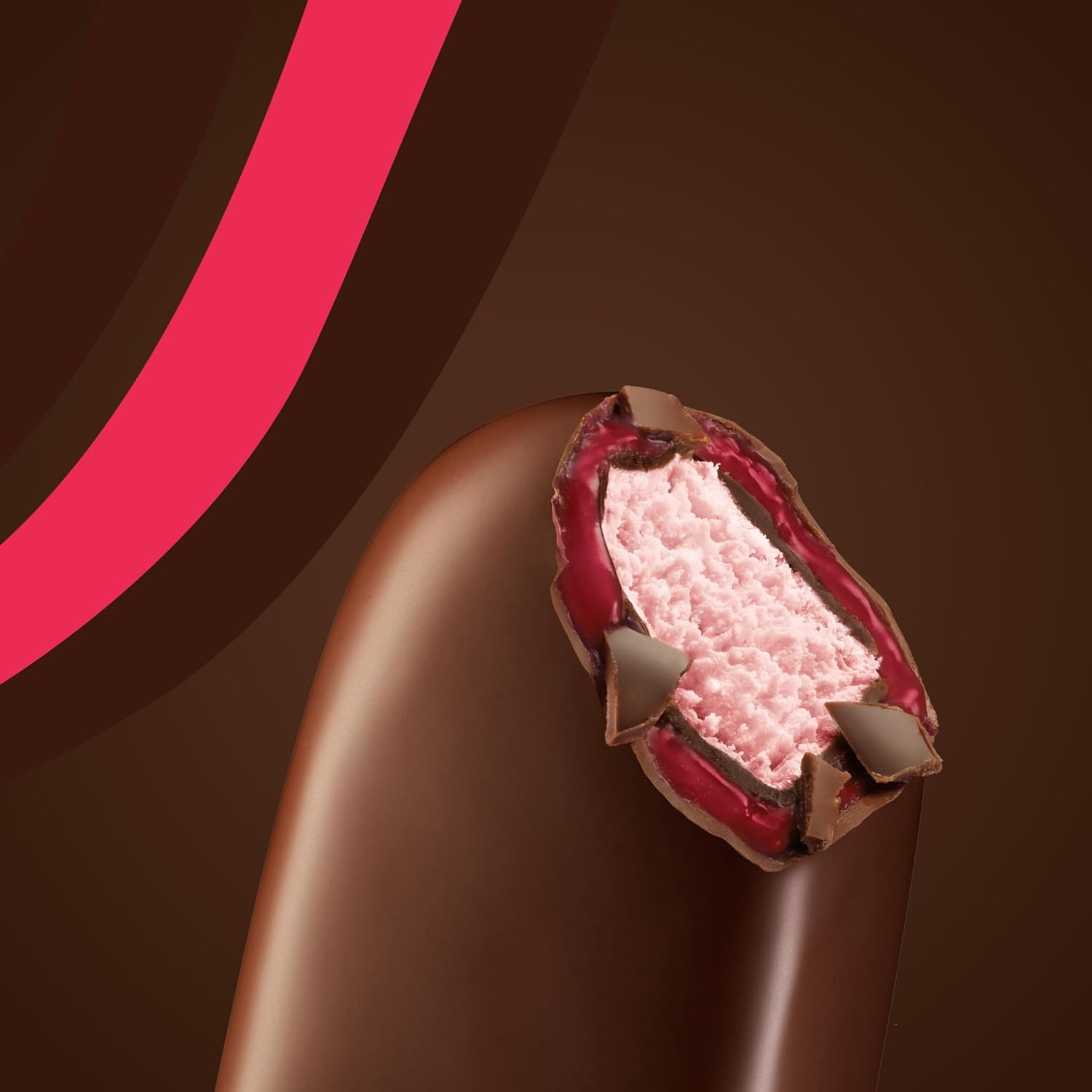 Magnum Double Raspberry with chocolate made from Rainforest Alliance Certified cocoa Ice…: Infographics
