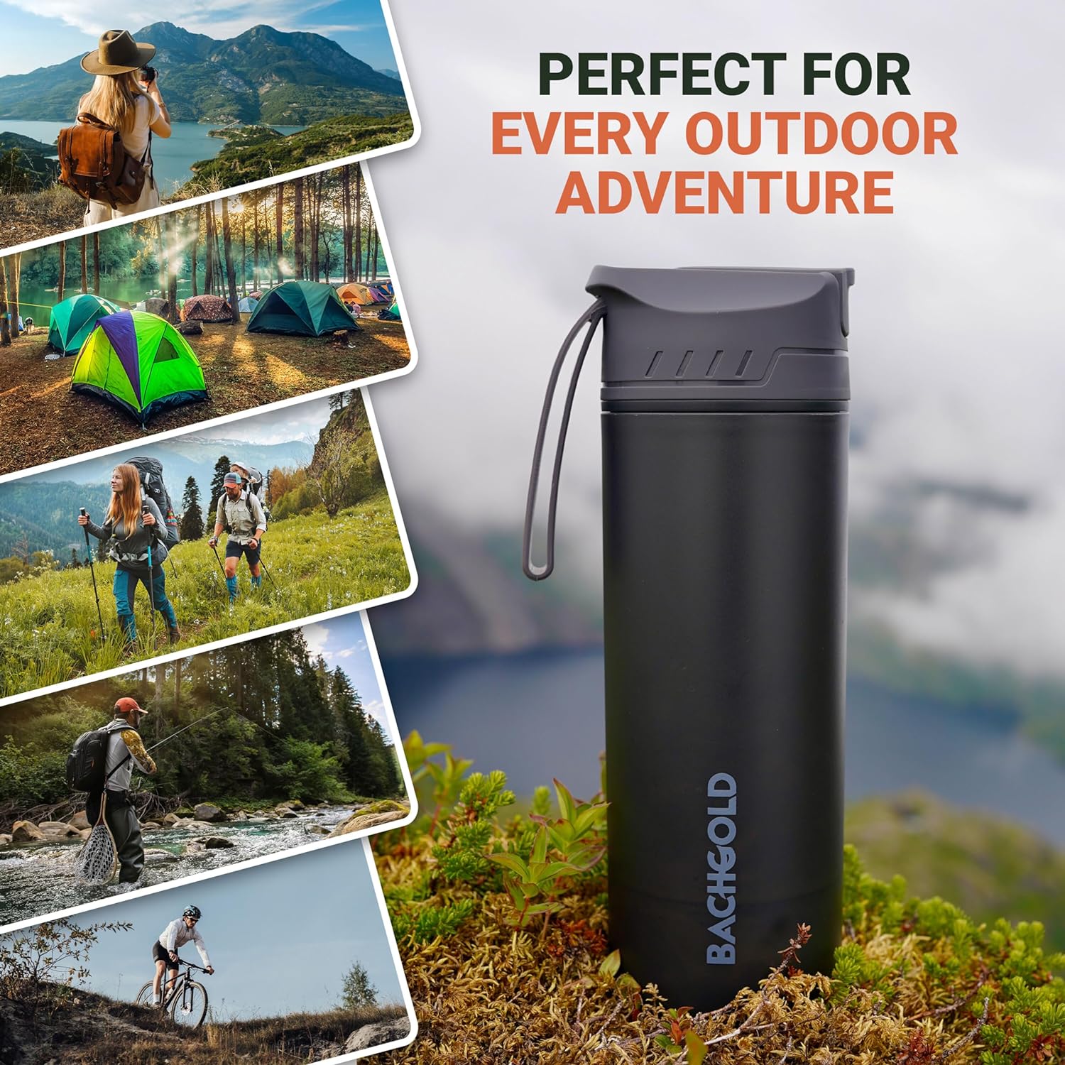 Amazon.com : Bachgold Water Bottle with Filter: Infographics