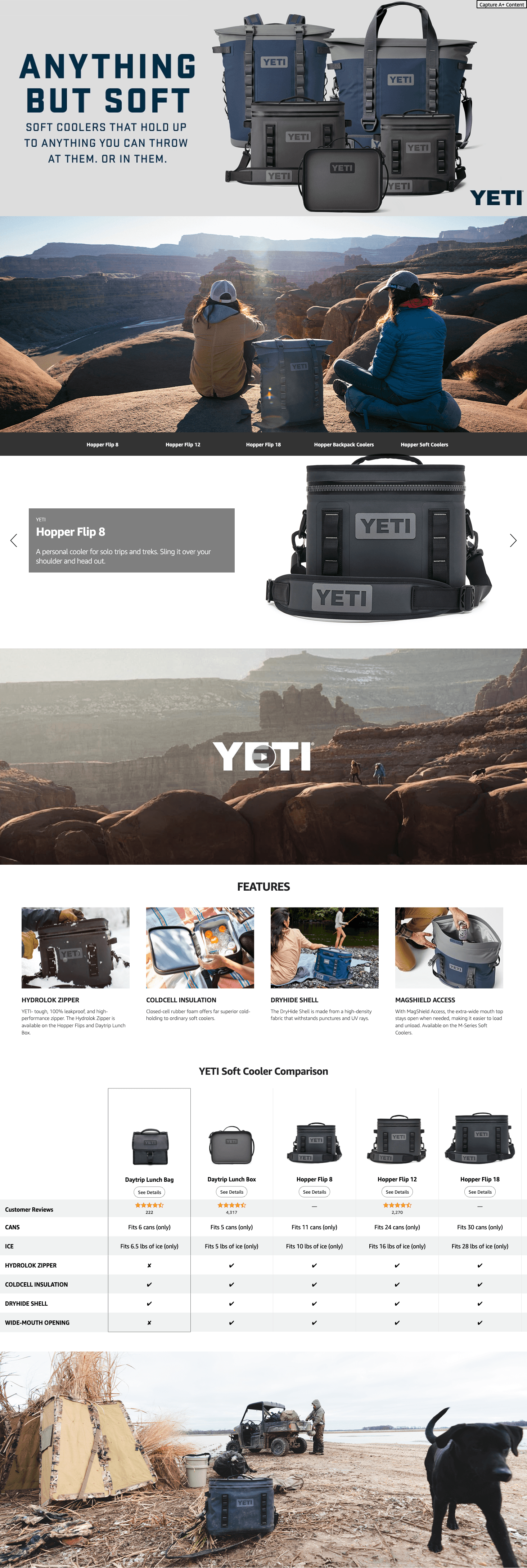 Amazon.com: YETI Hopper Flip 12 Portable Cooler: A+ Premium