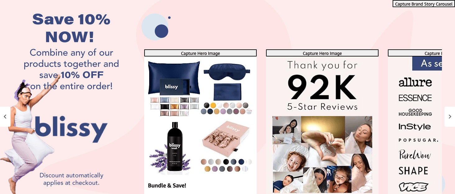 Amazon.com: Blissy Silk Pillowcase: Brand Stories