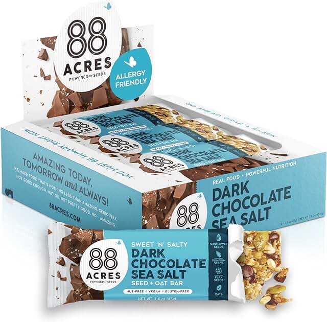 Amazon.com : 88 acres dark chocolate sea salt bars: Hero Images