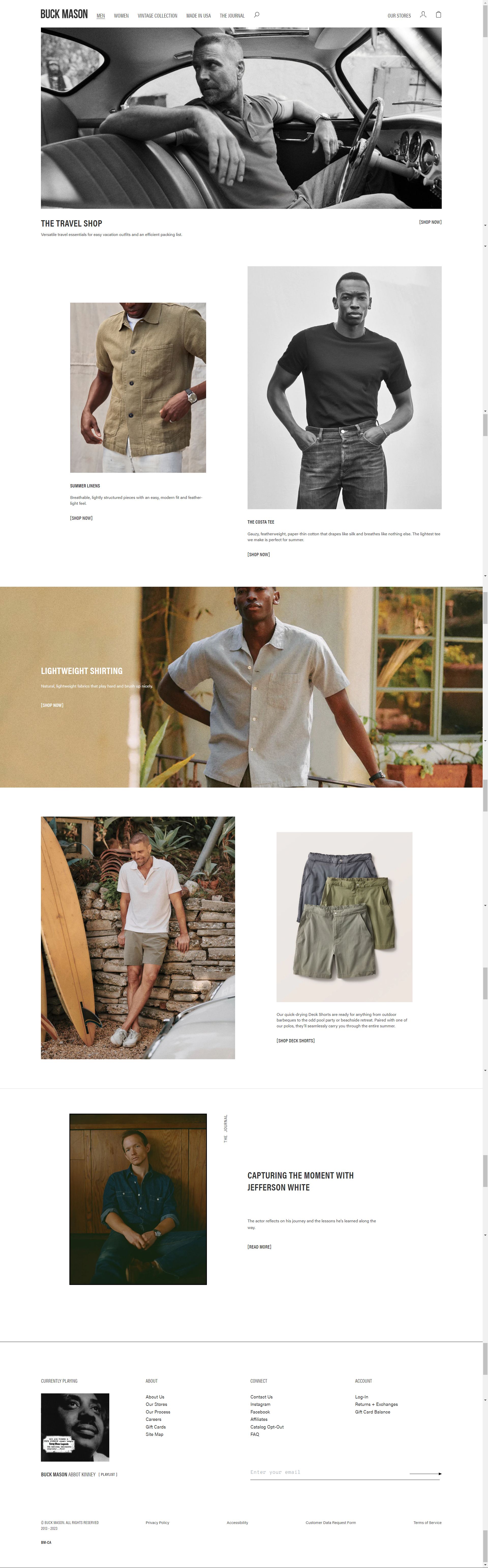 buckmason.com: Amazon listing image