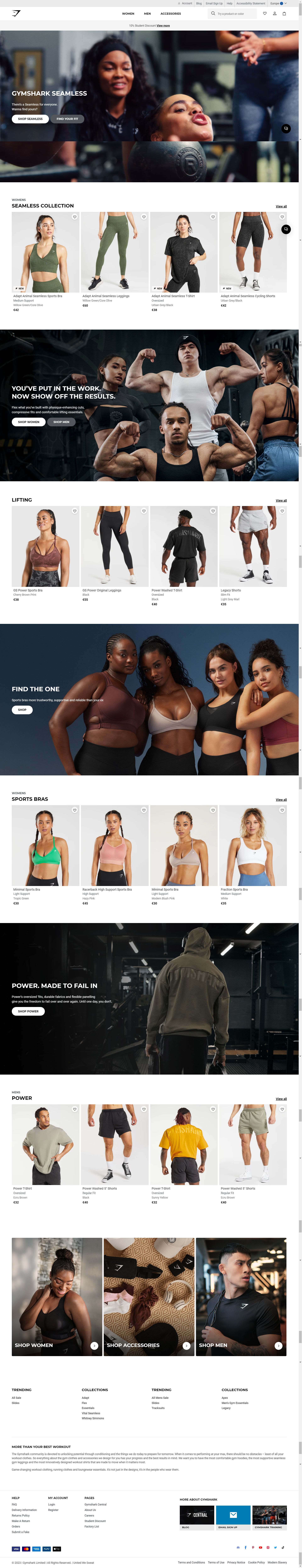 eu.shop.gymshark.com: Amazon listing image