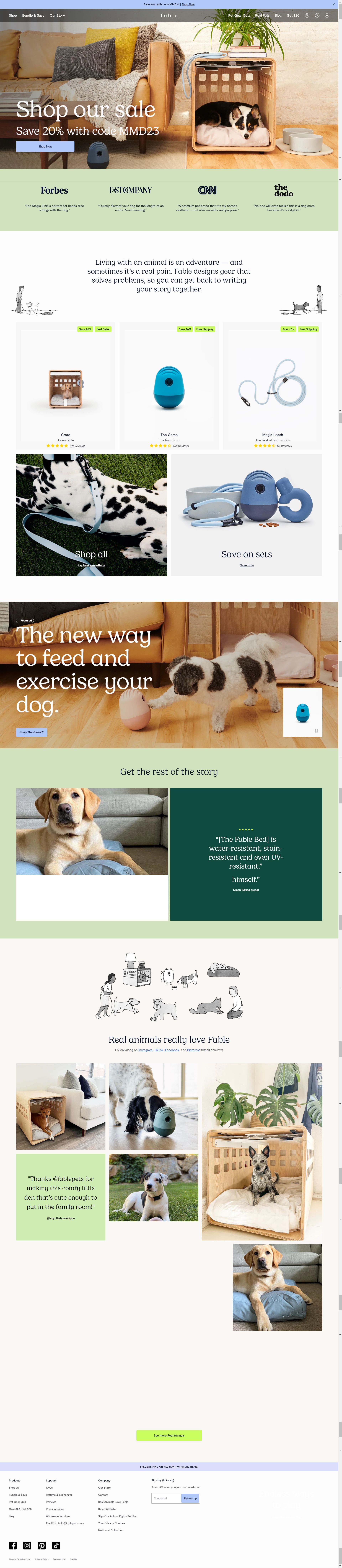 fablepets.com: Amazon listing image