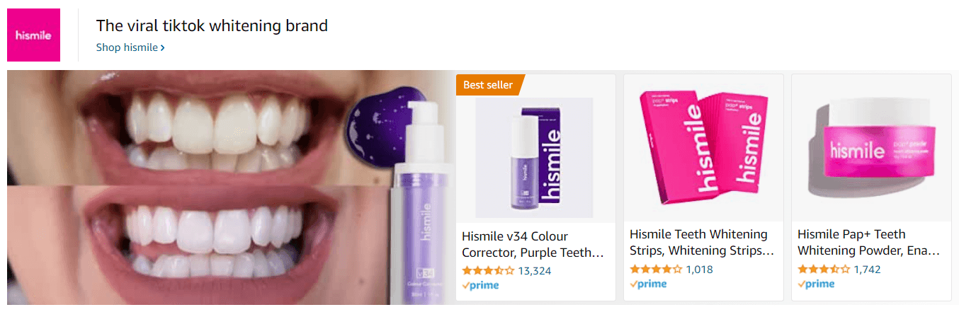 hismile: Ad - Sponsored Brand
