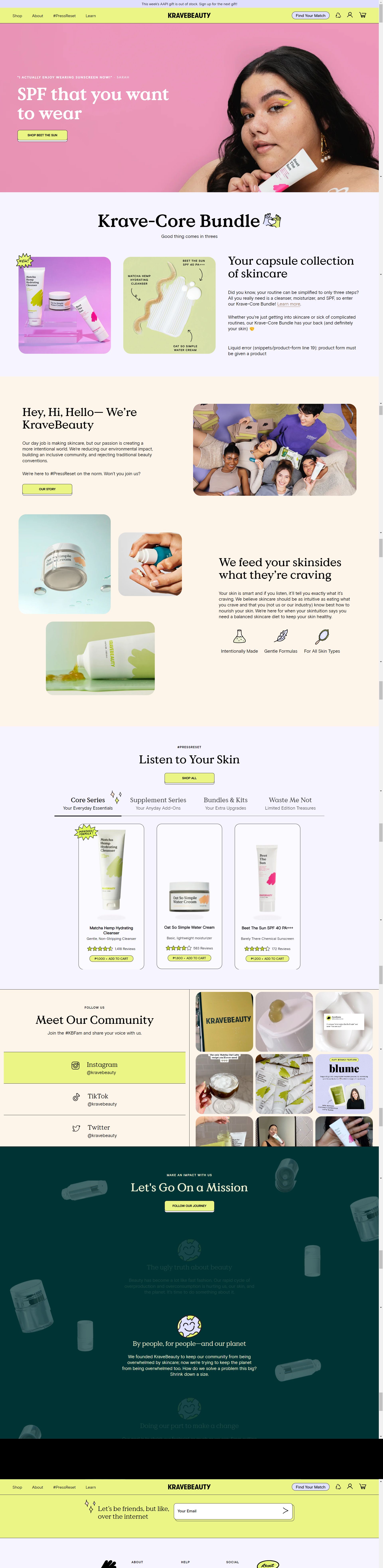 kravebeauty.com: Amazon listing image