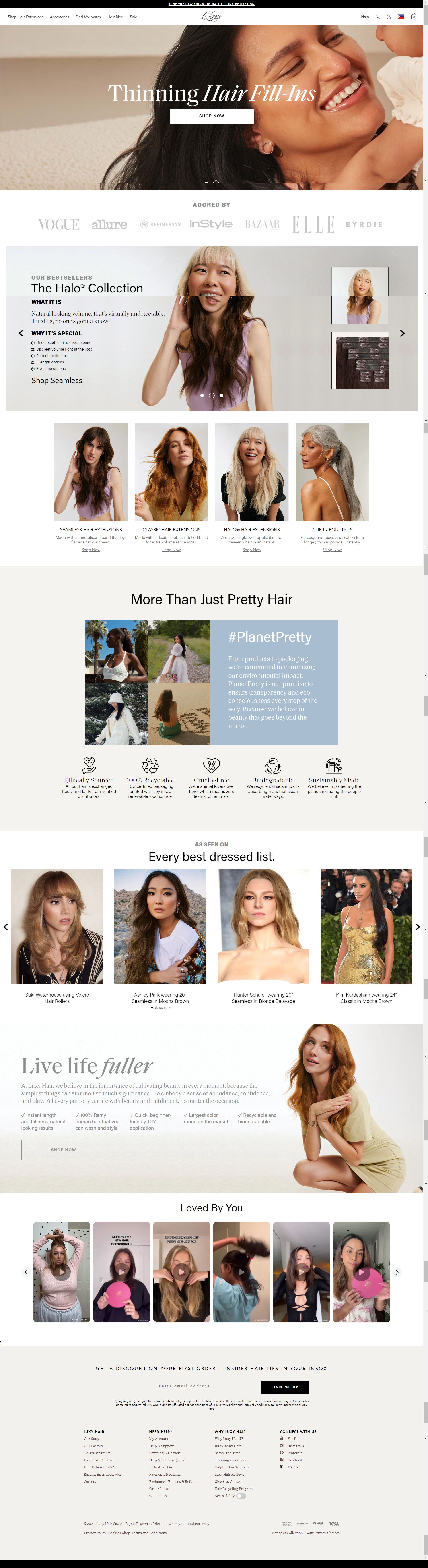 luxyhair.com: Amazon listing image