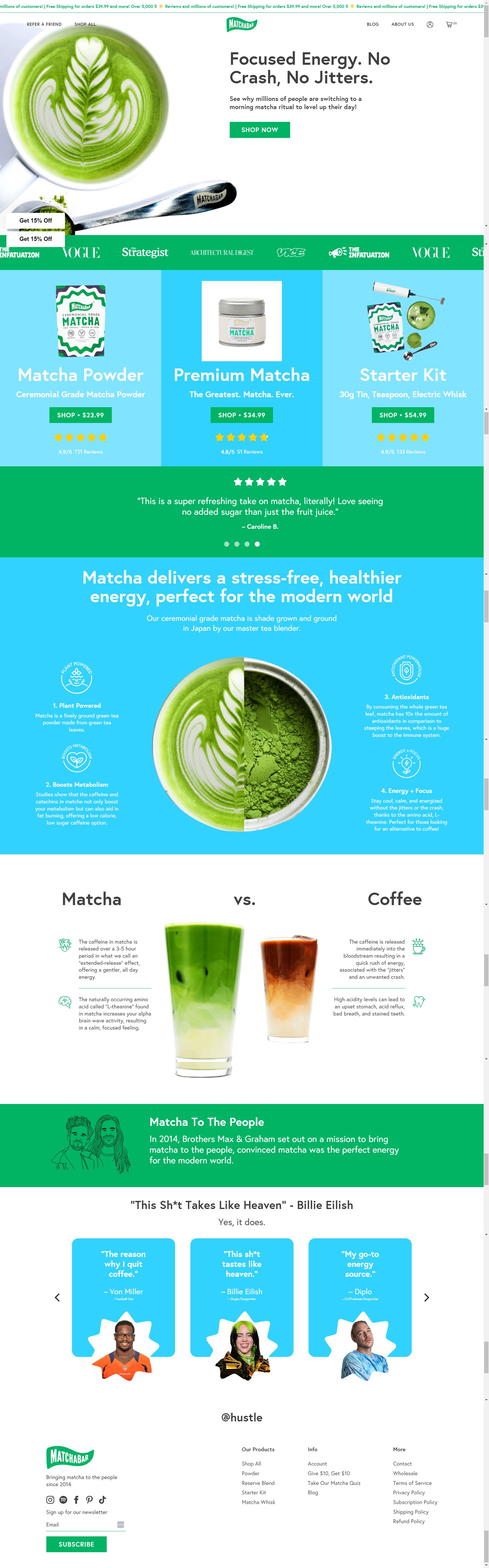 matchabar.co: Amazon listing image
