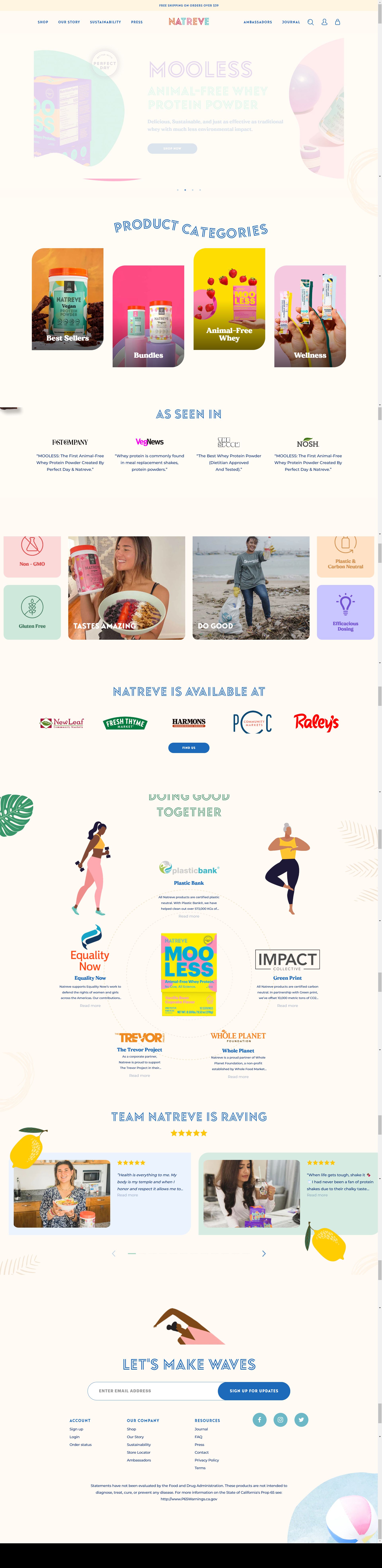 natreve.com: Amazon listing image