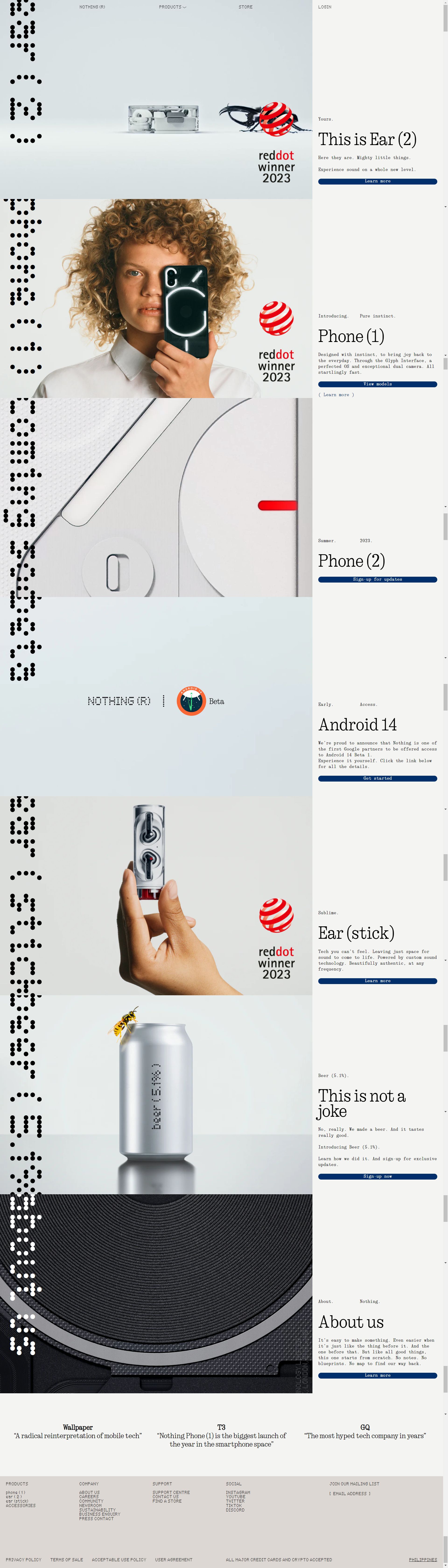 nothing.tech: Amazon listing image