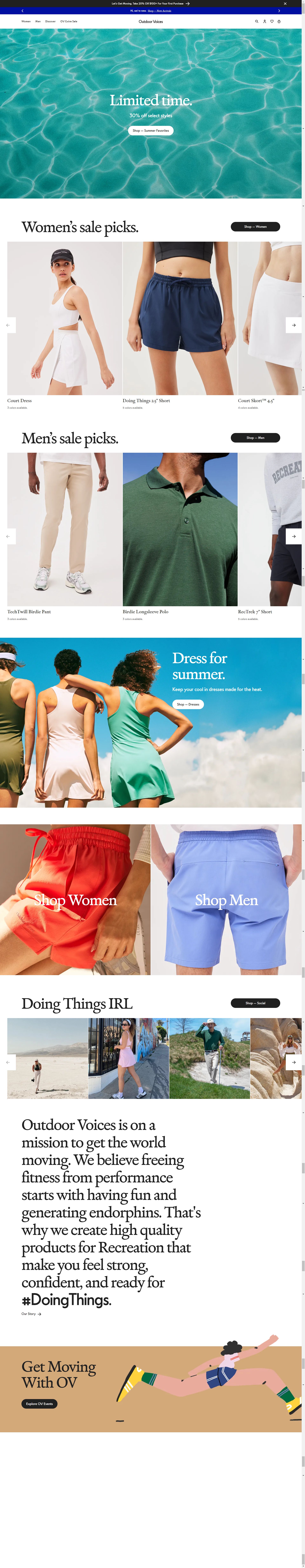outdoorvoices.com: Amazon listing image