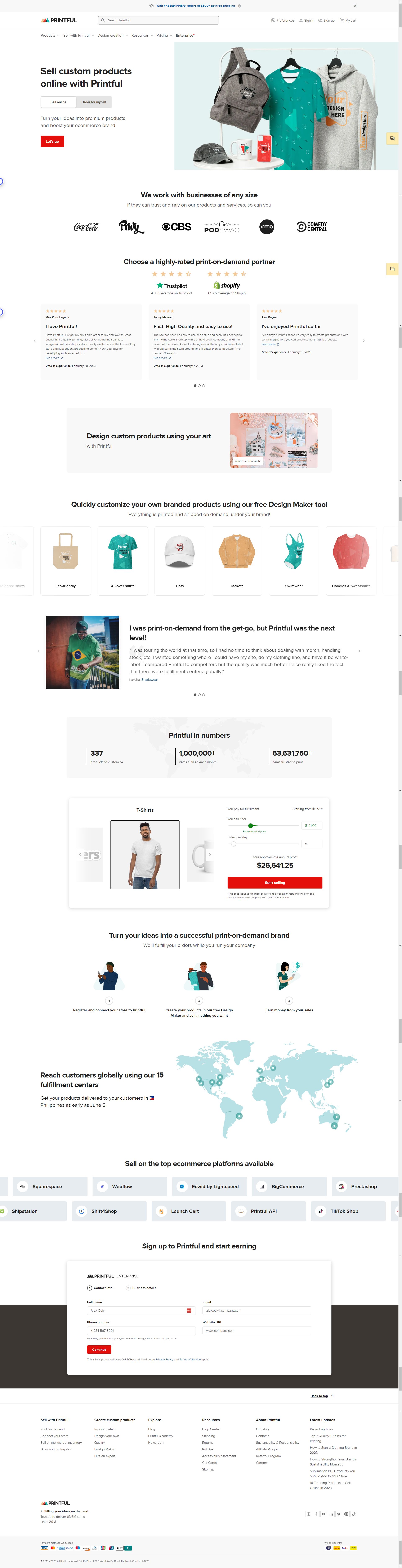 printful.com: Amazon listing image