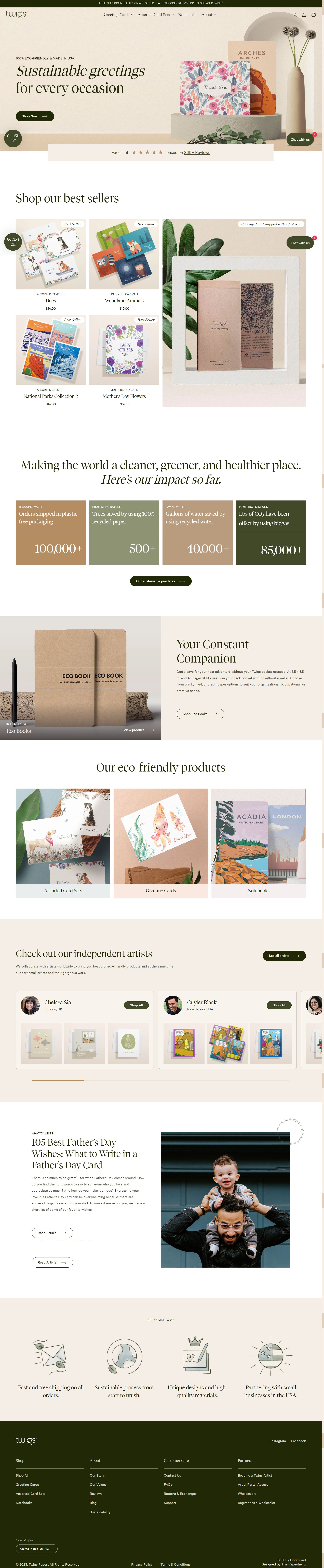 twigspaper.com: Amazon listing image