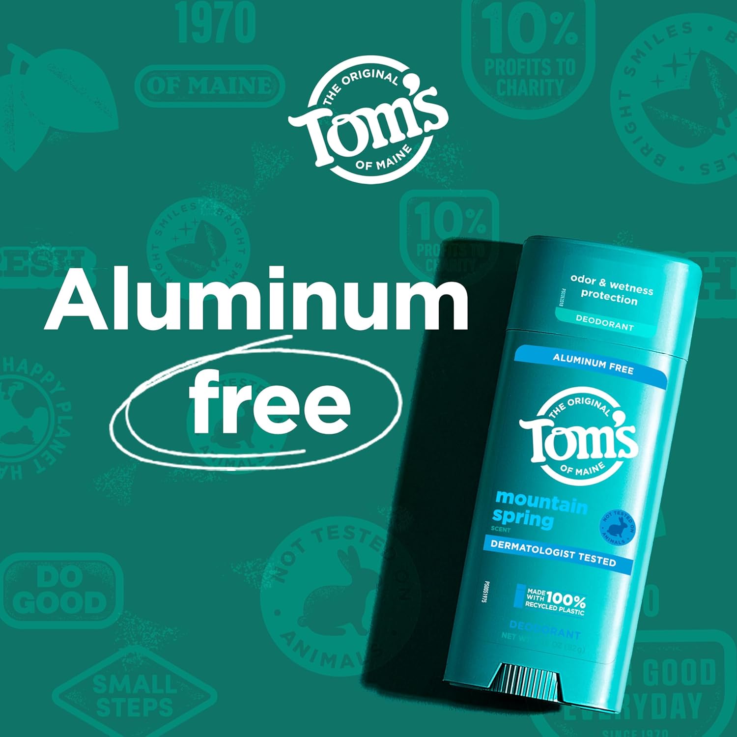 Amazon.com : Tom’s of Maine Mountain Spring Natural Deodorant for Men and Women: Infographics