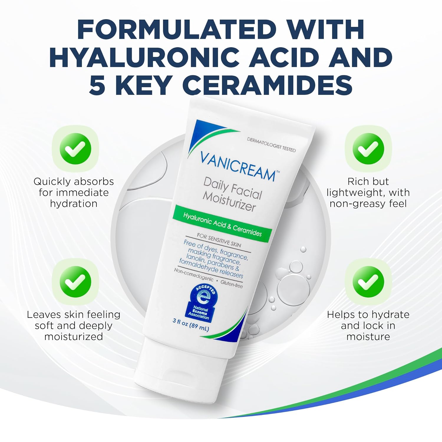 Amazon.com: Vanicream Daily Facial Moisturizer With Ceramides and Hyaluronic Acid: Infographics